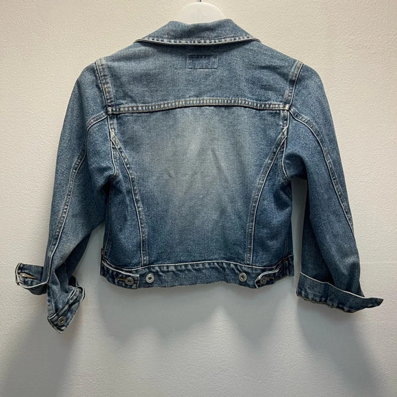 Limited Too Girls Denim Crop Jacket - Picture 5 of 7